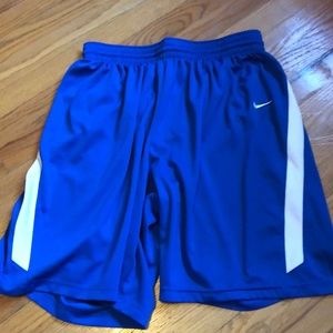 Blue nike Dri-fit shorts
